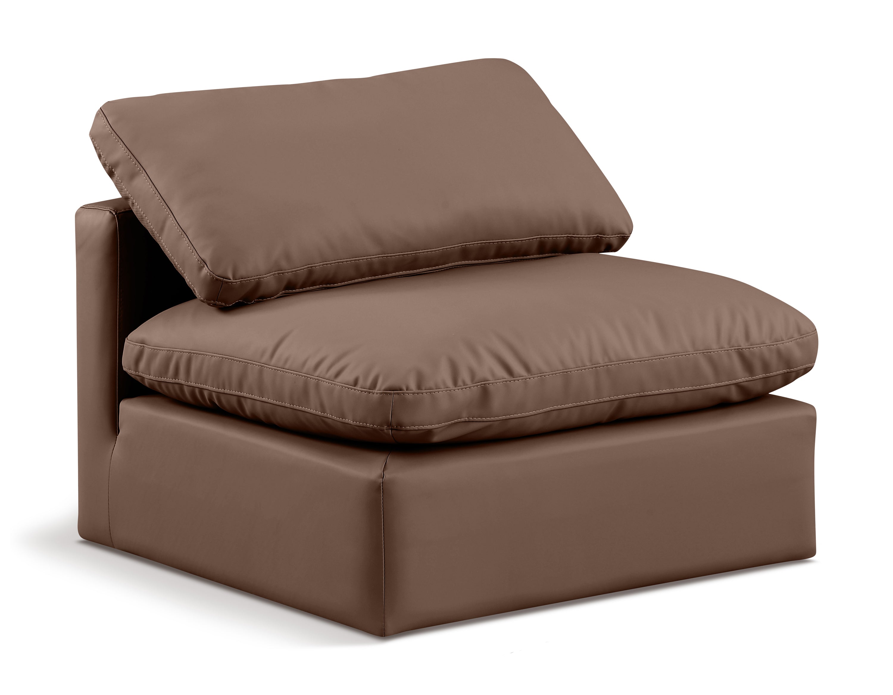 Indulge Vegan Leather Armless Chair