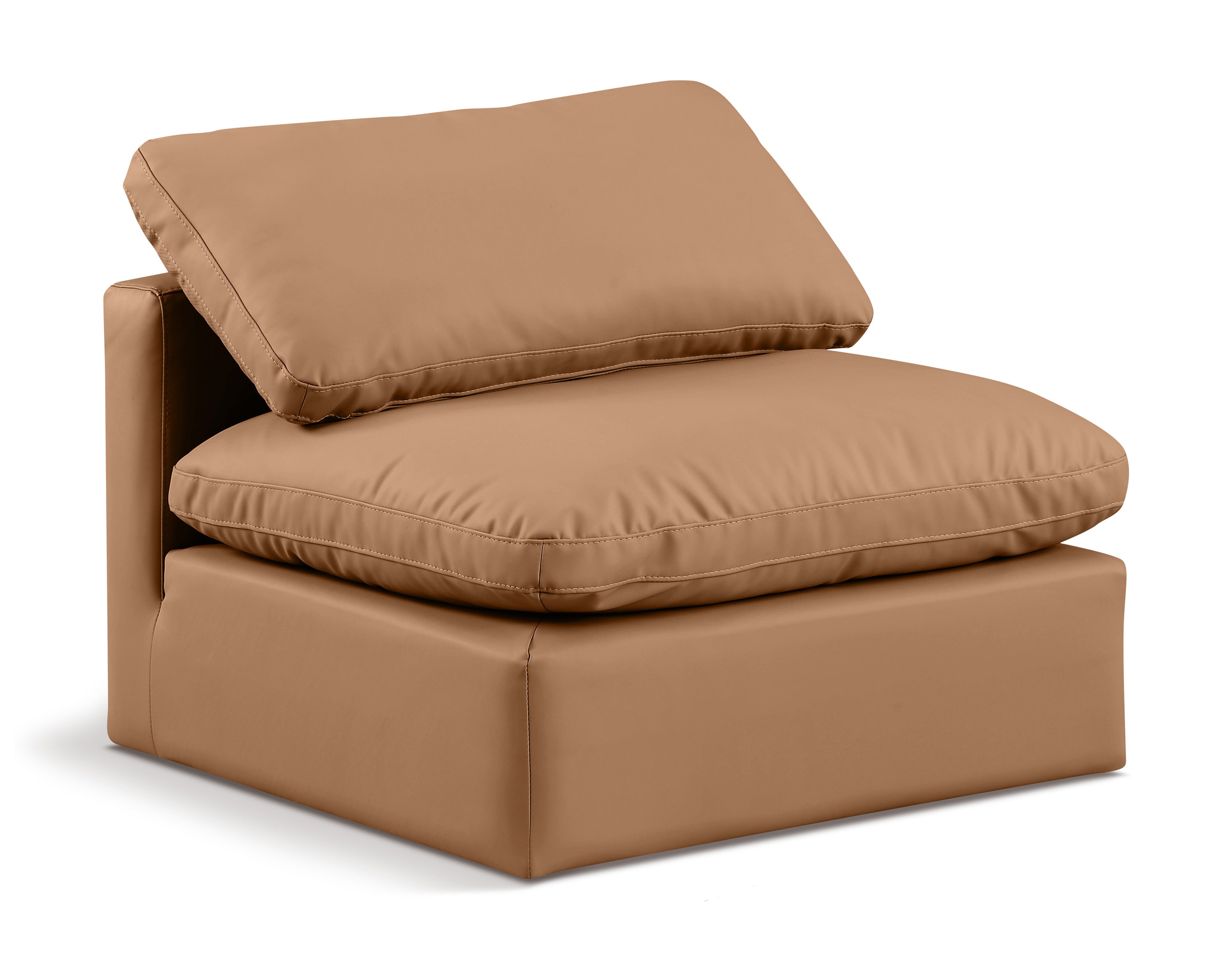 Indulge Vegan Leather Armless Chair