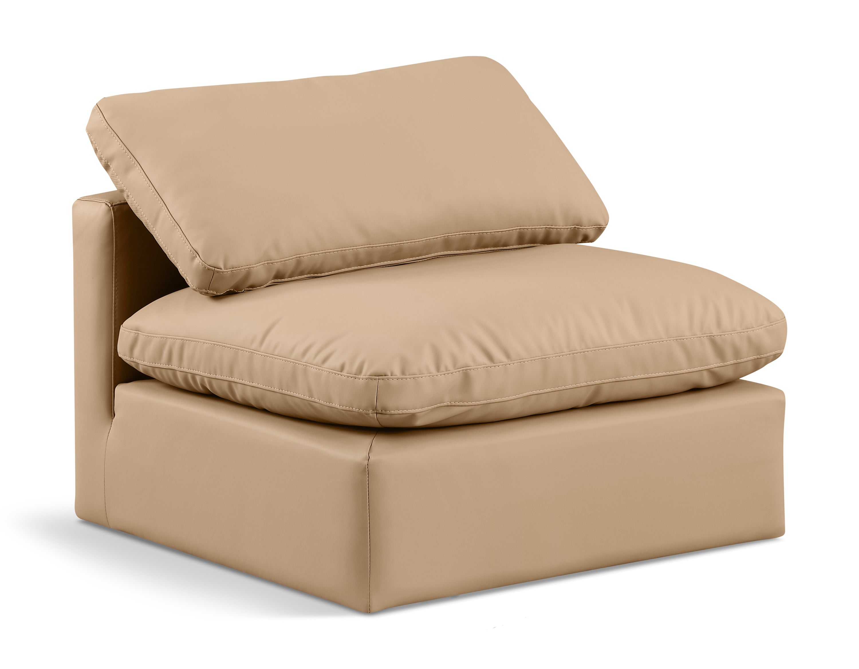 Indulge Vegan Leather Armless Chair
