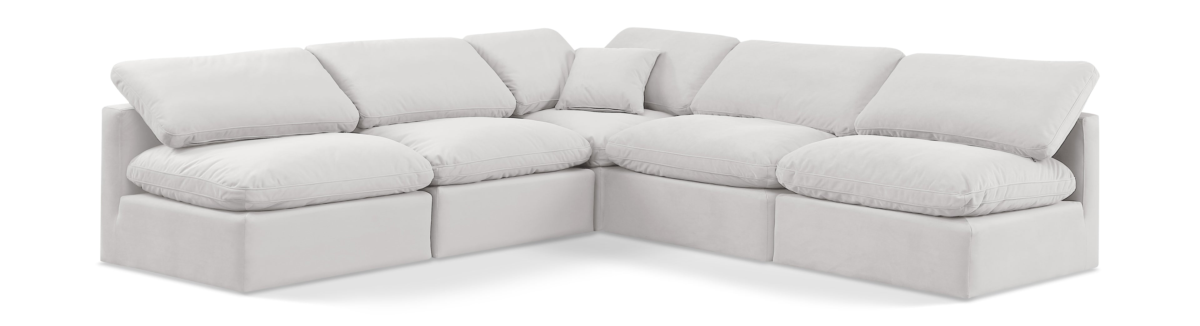 Indulge Cream Velvet Modular Sectional