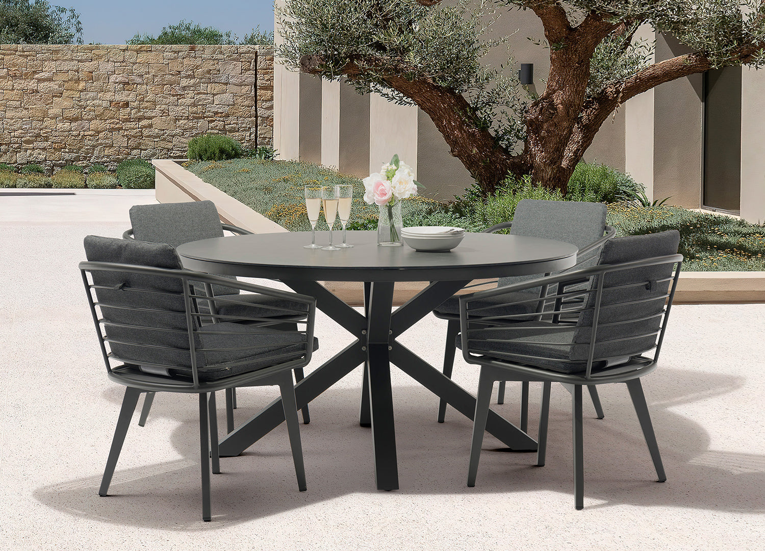 Kassey Outdoor Dining Armchair , Set of 2
