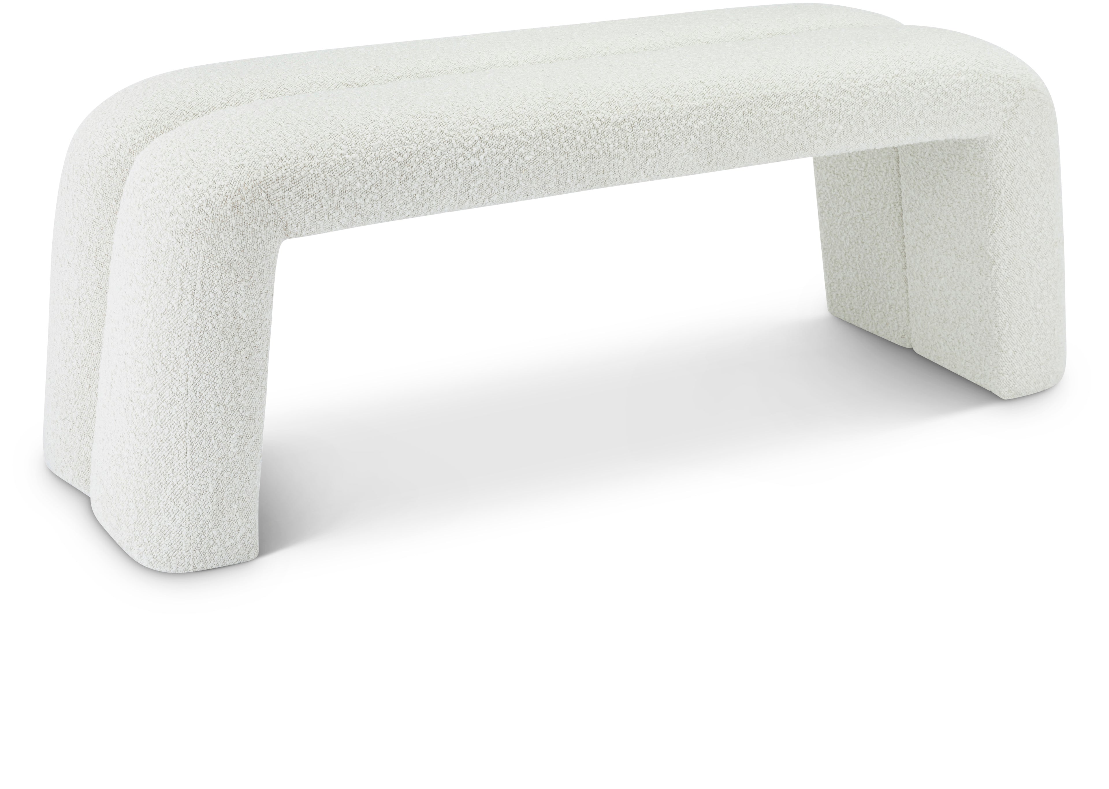 Arc-Cream-Boucle-Fabric-Bench