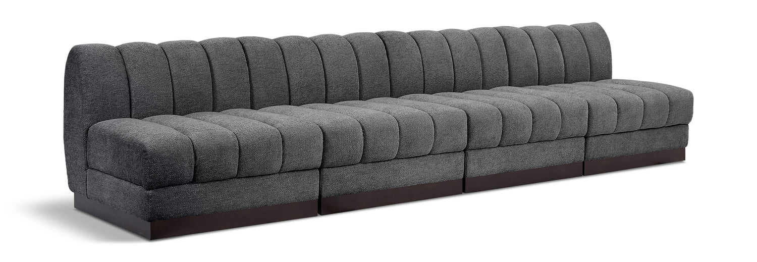 Quinn Chenille Fabric Modular Sofa