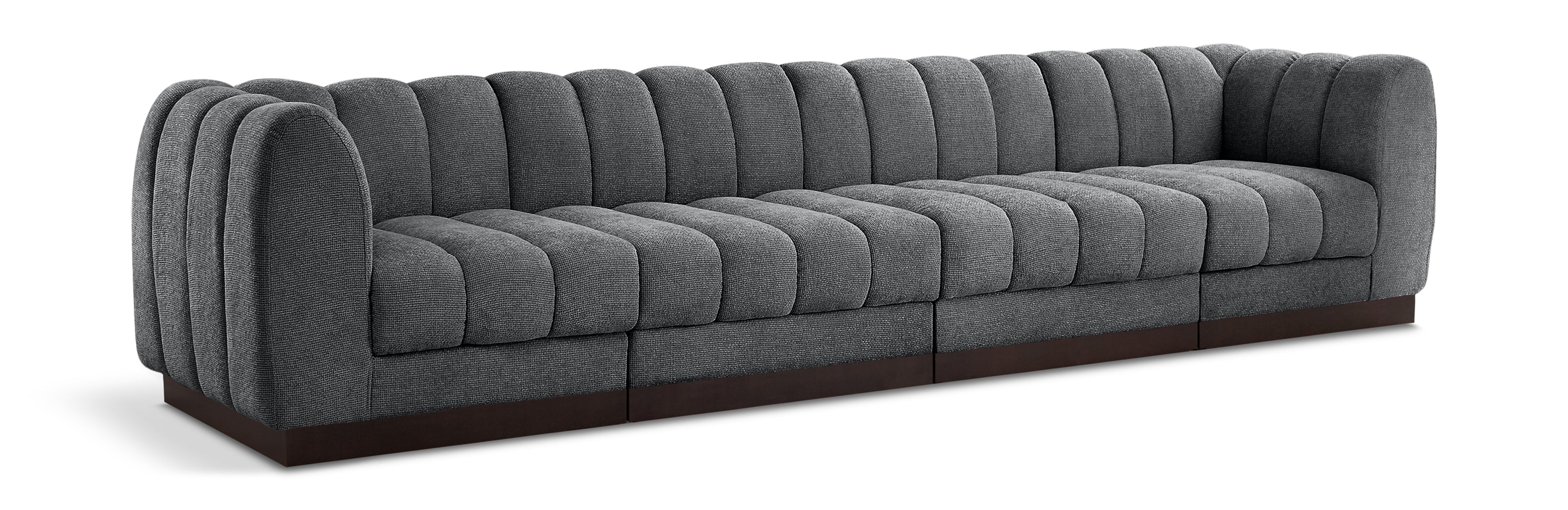 Quinn Chenille Fabric Modular Sofa