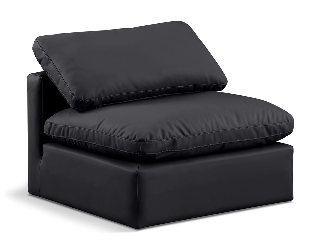 Indulge Vegan Leather Armless Chair