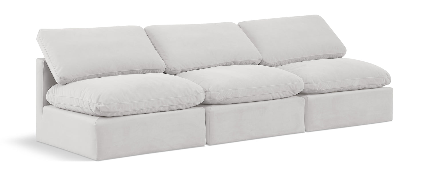 Indulge Velvet Armless Modular Sofa