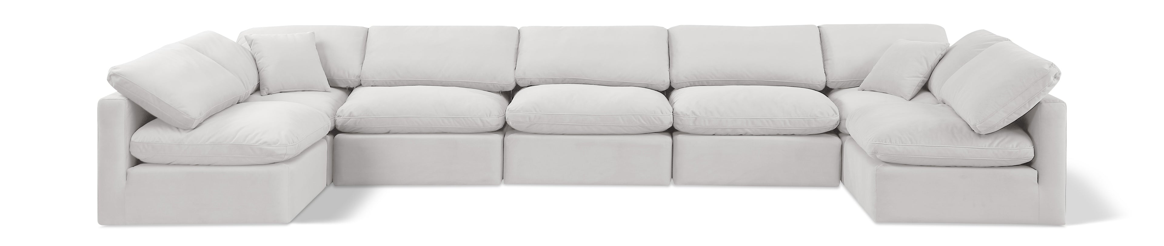 Indulge Cream Velvet Modular Sectional