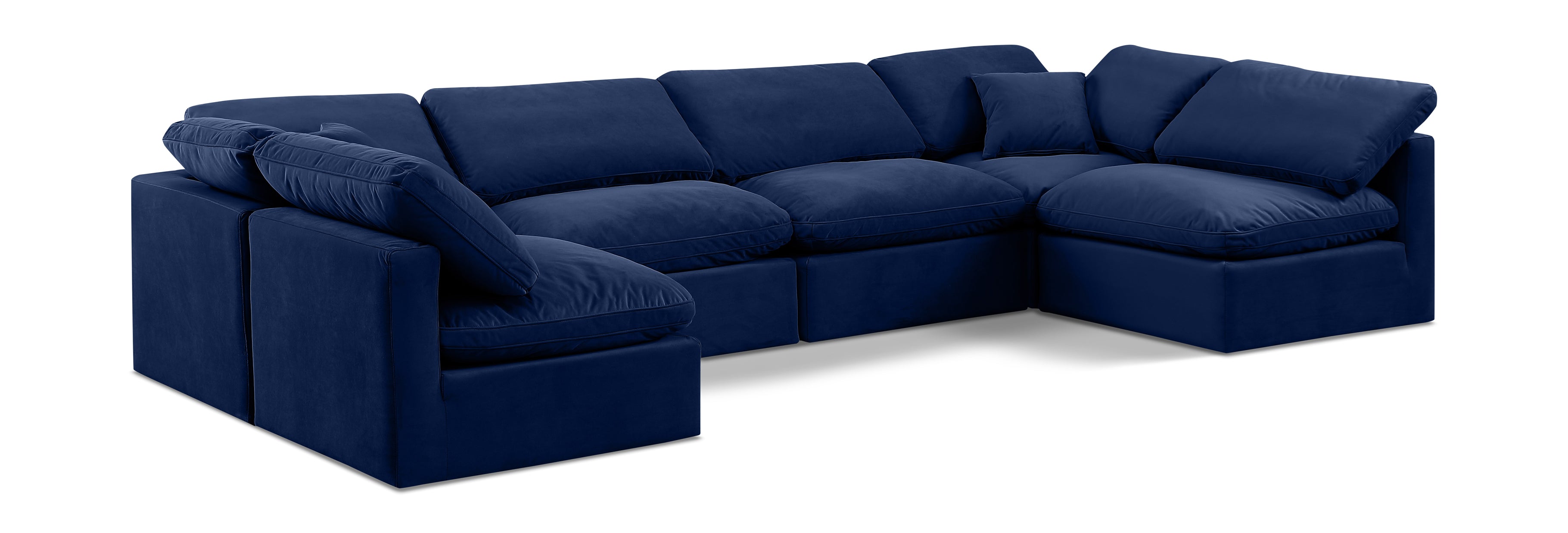 Indulge Navy Velvet Modular Sectional