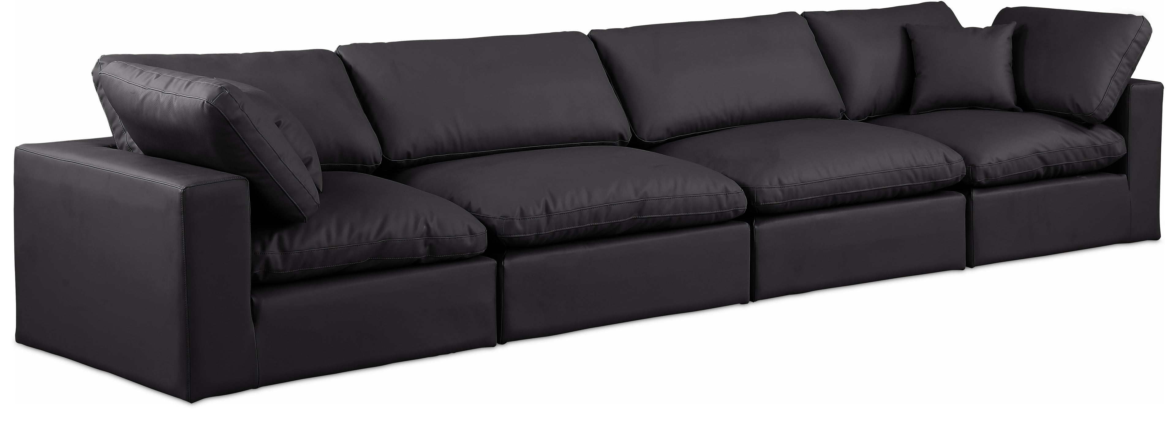 Comfy Vegan Leather Modular Sofa