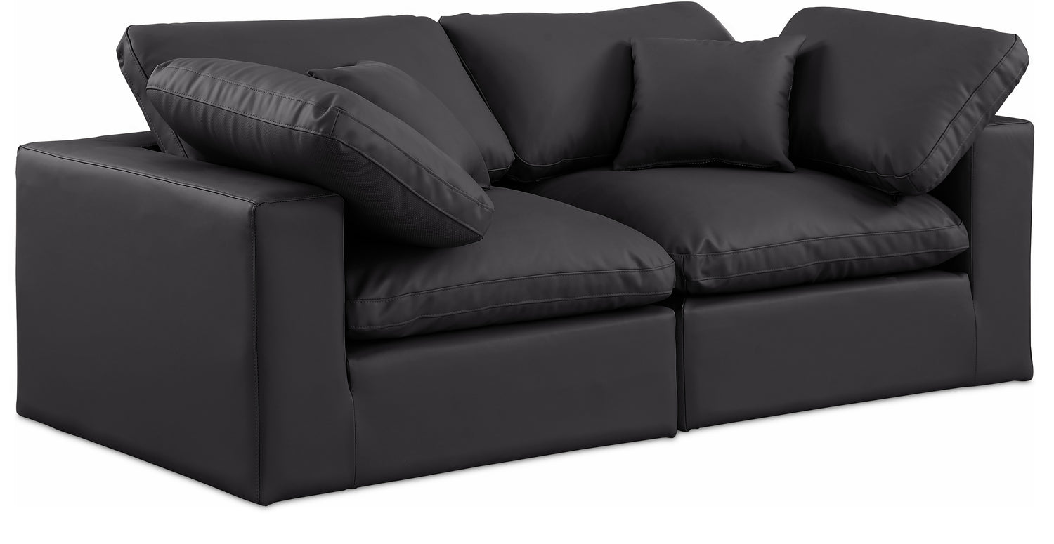 Comfy Vegan Leather Modular Sofa