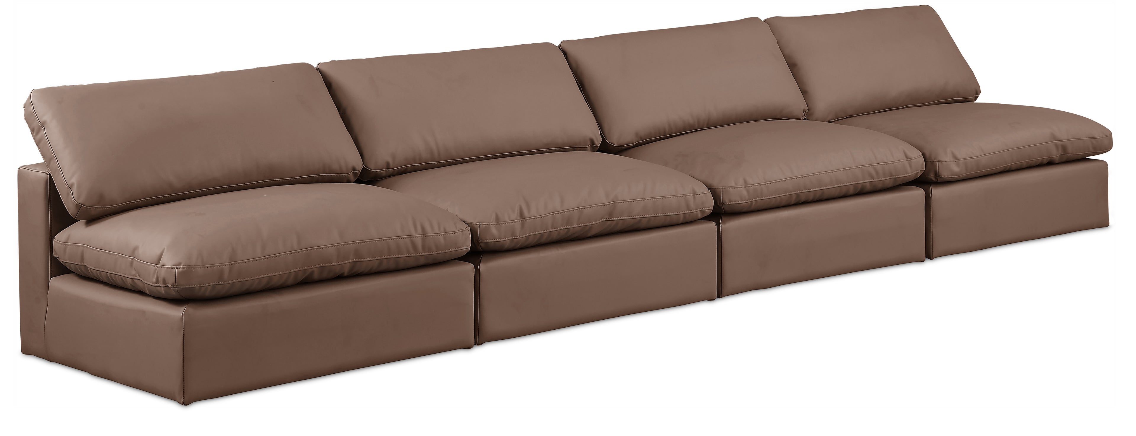 Comfy Vegan Leather Modular Sofa