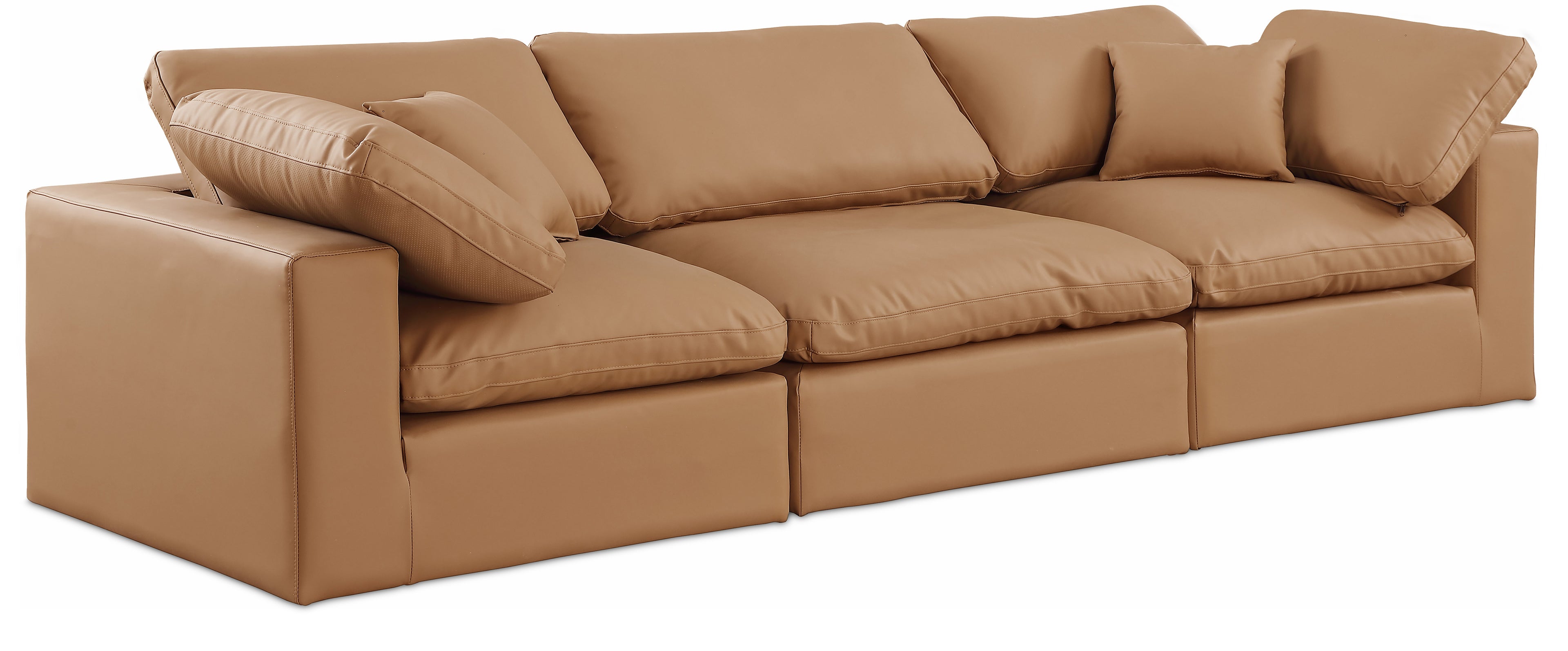 Comfy Vegan Leather Modular Sofa