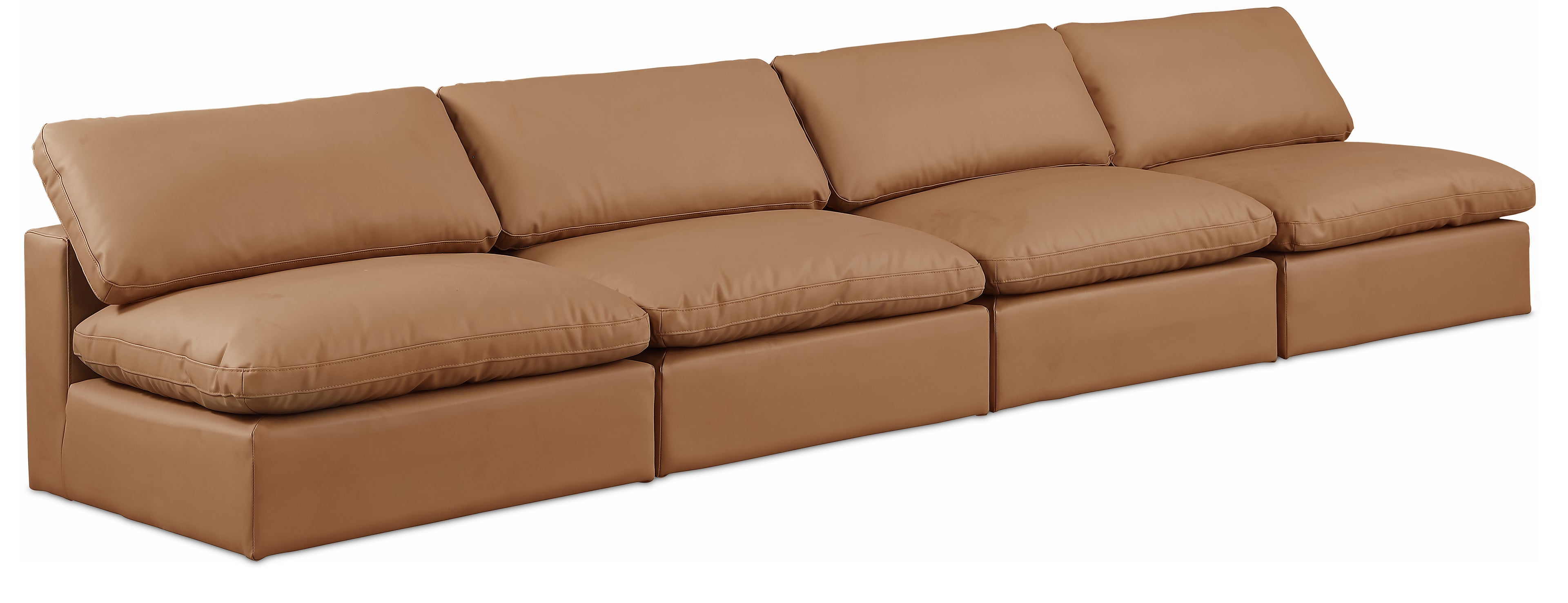 Comfy Vegan Leather Modular Sofa