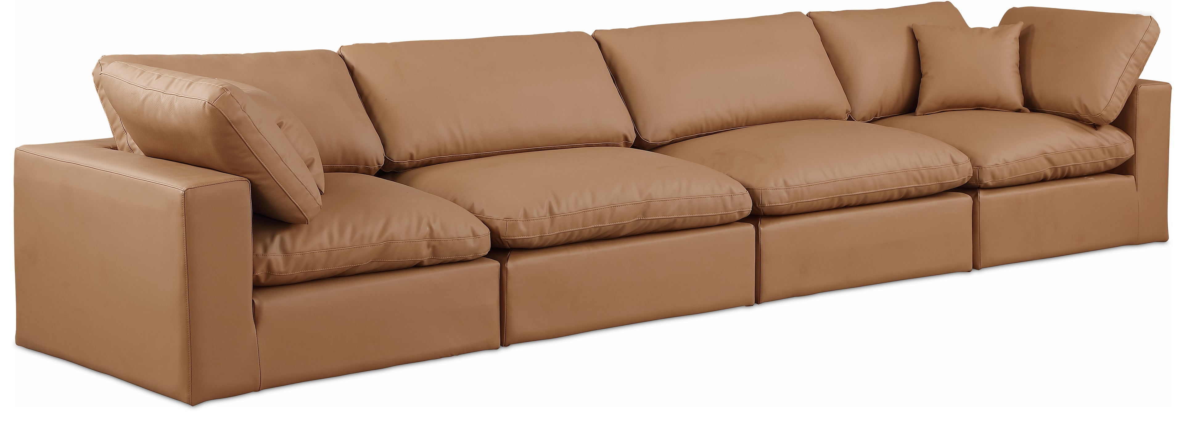 Comfy Vegan Leather Modular Sofa