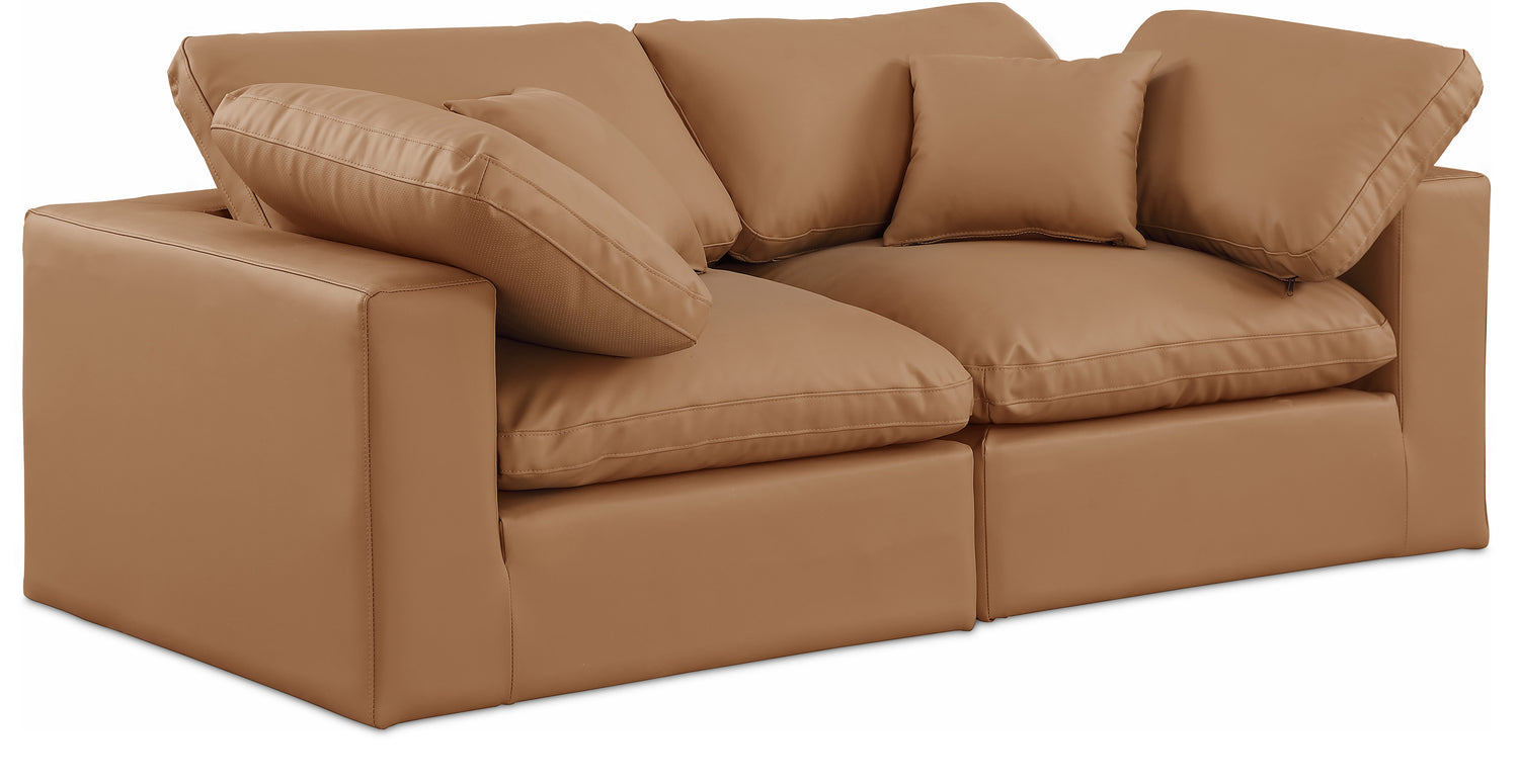 Comfy Vegan Leather Modular Sofa