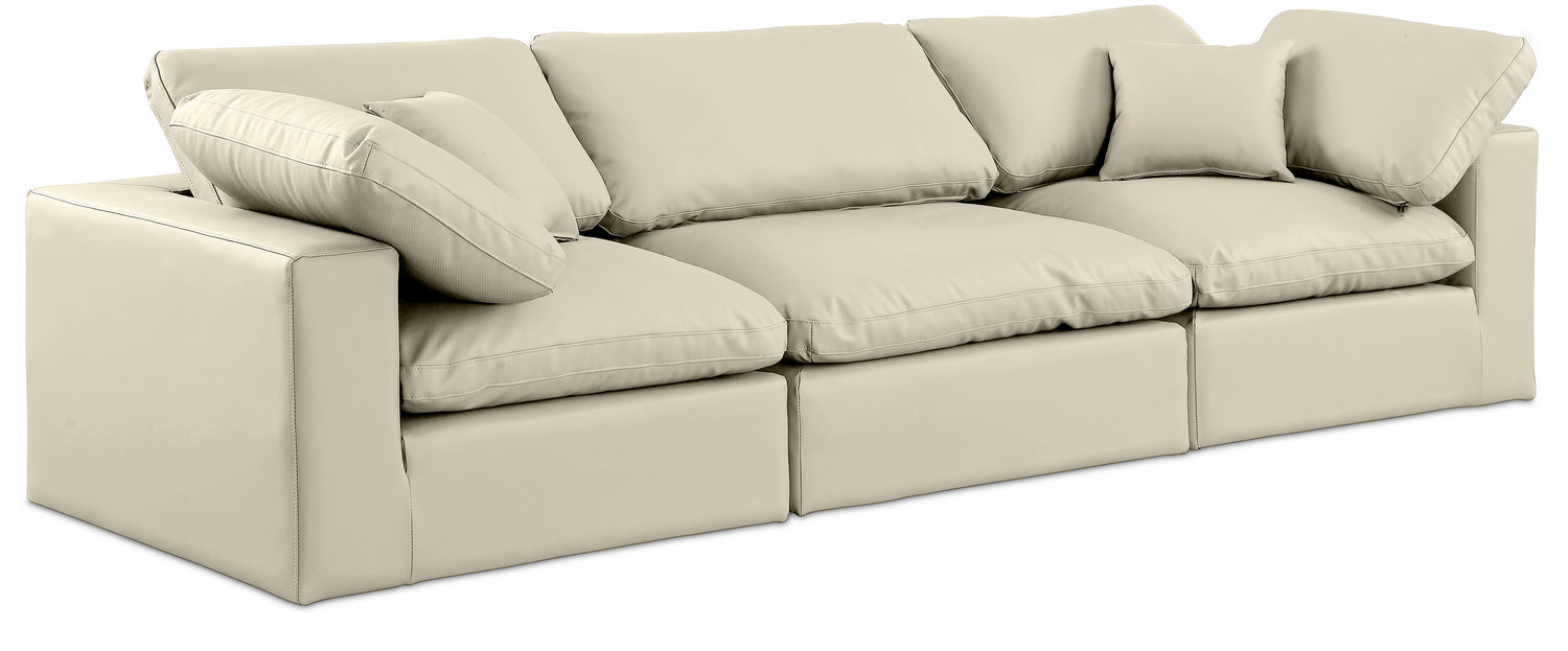 Comfy Vegan Leather Modular Sofa