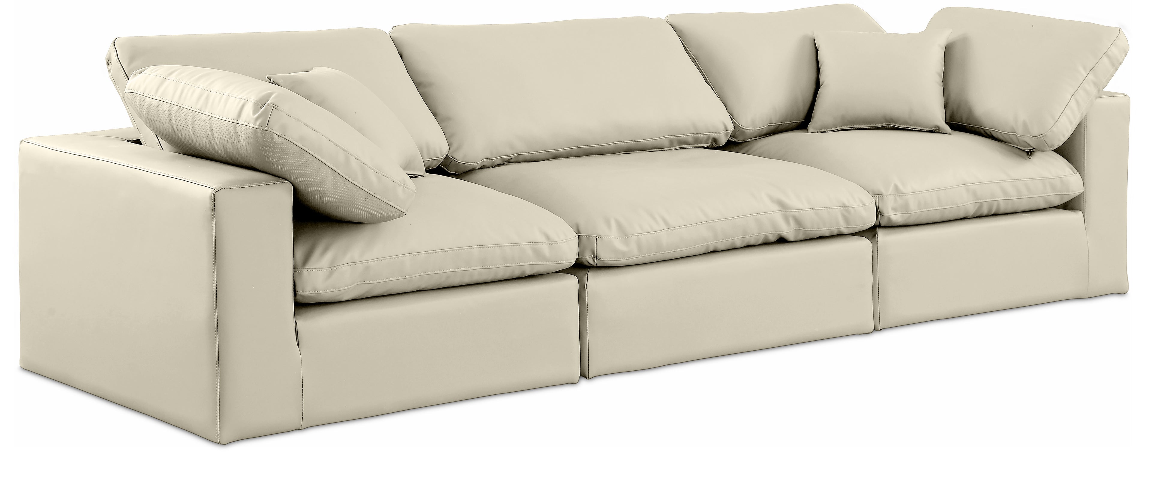 Comfy Vegan Leather Modular Sofa