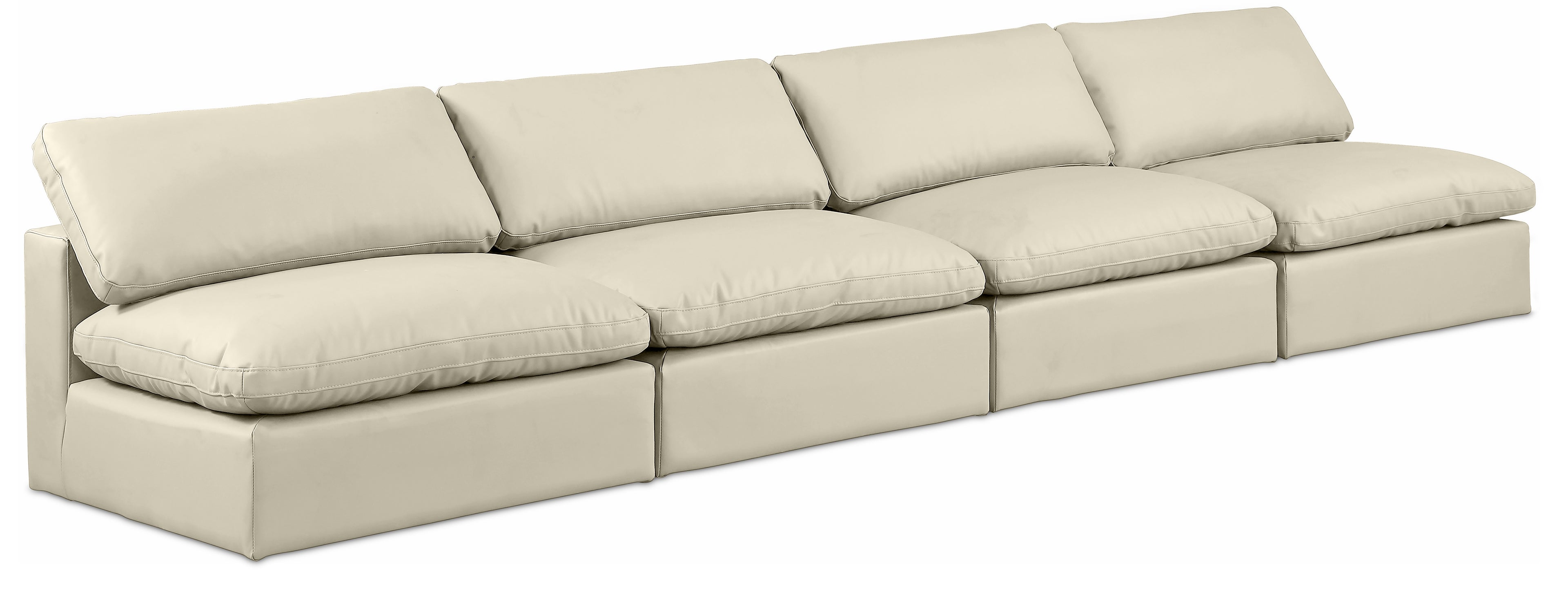 Comfy Vegan Leather Modular Sofa