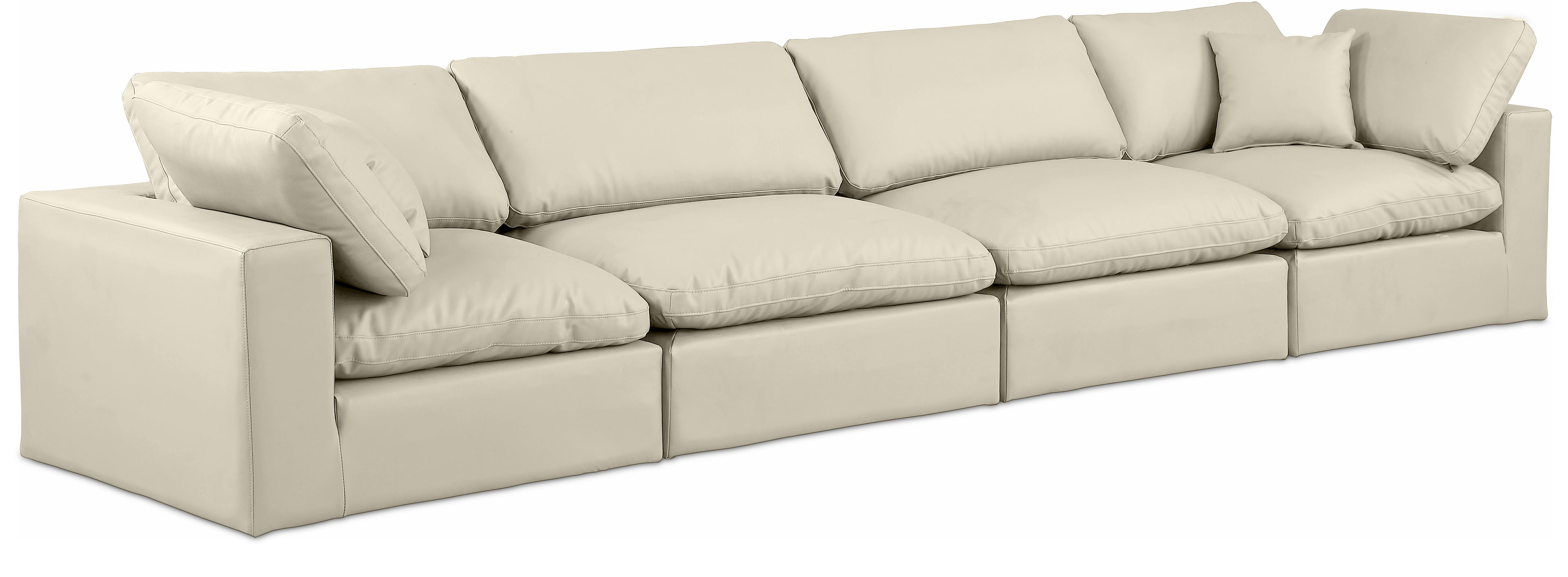 Comfy Vegan Leather Modular Sofa