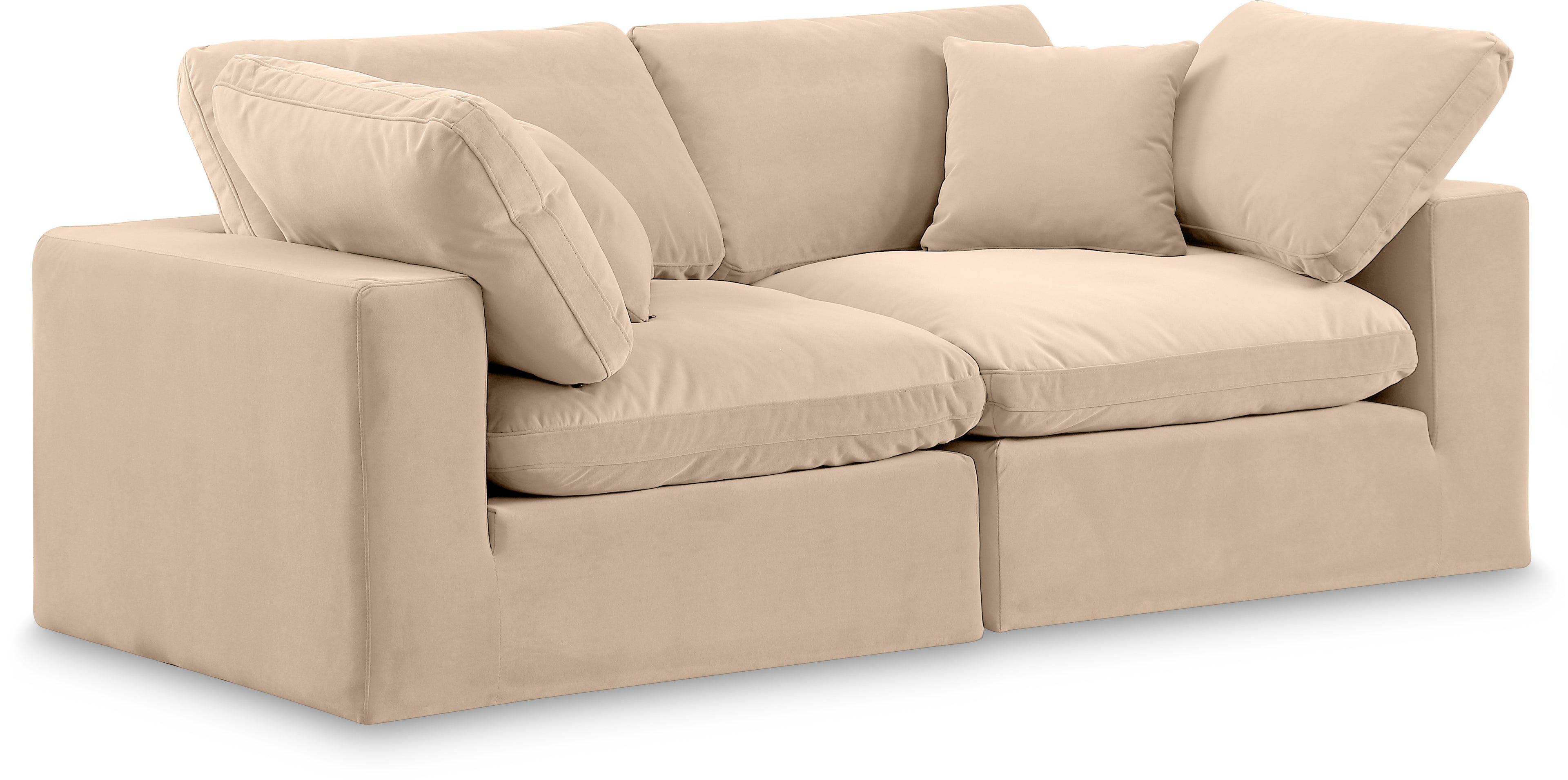 Comfy Velvet Modular Sofa