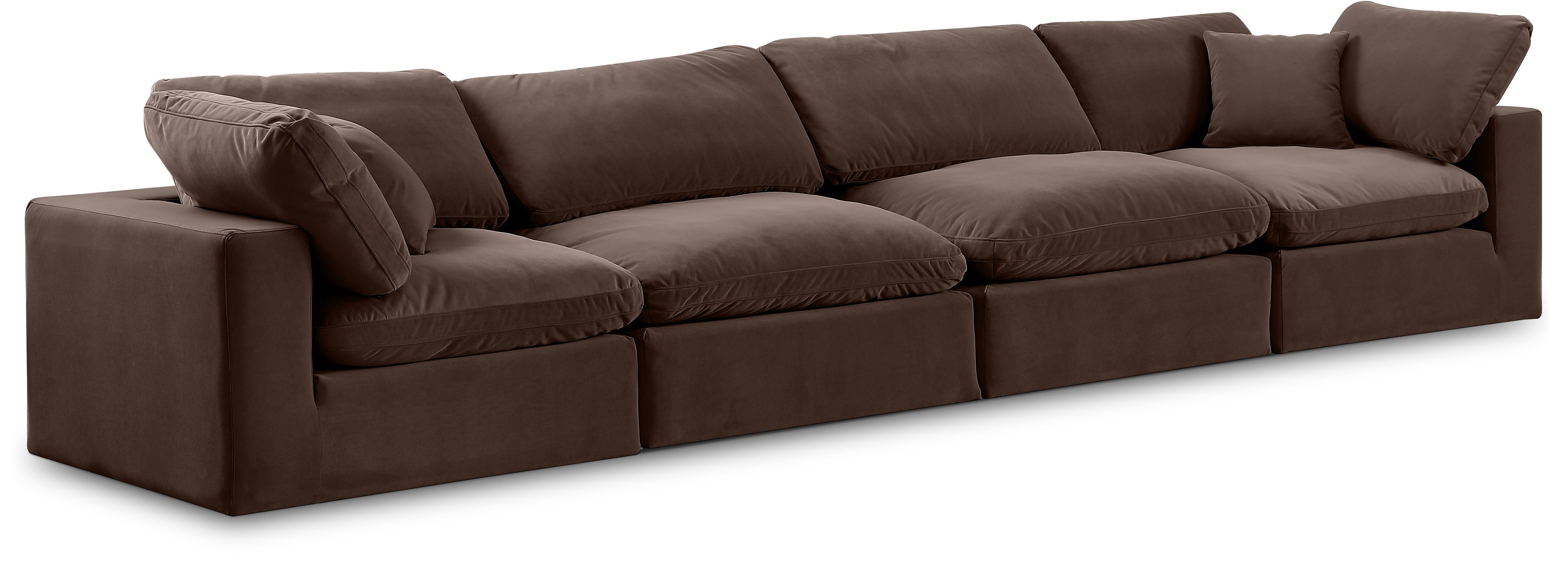 Comfy Velvet Modular Sofa