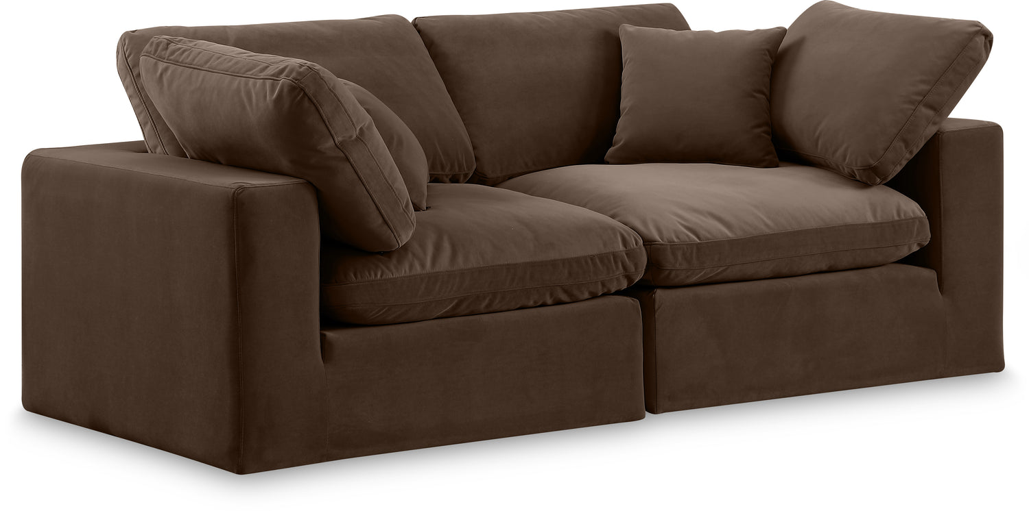 Comfy Velvet Modular Sofa