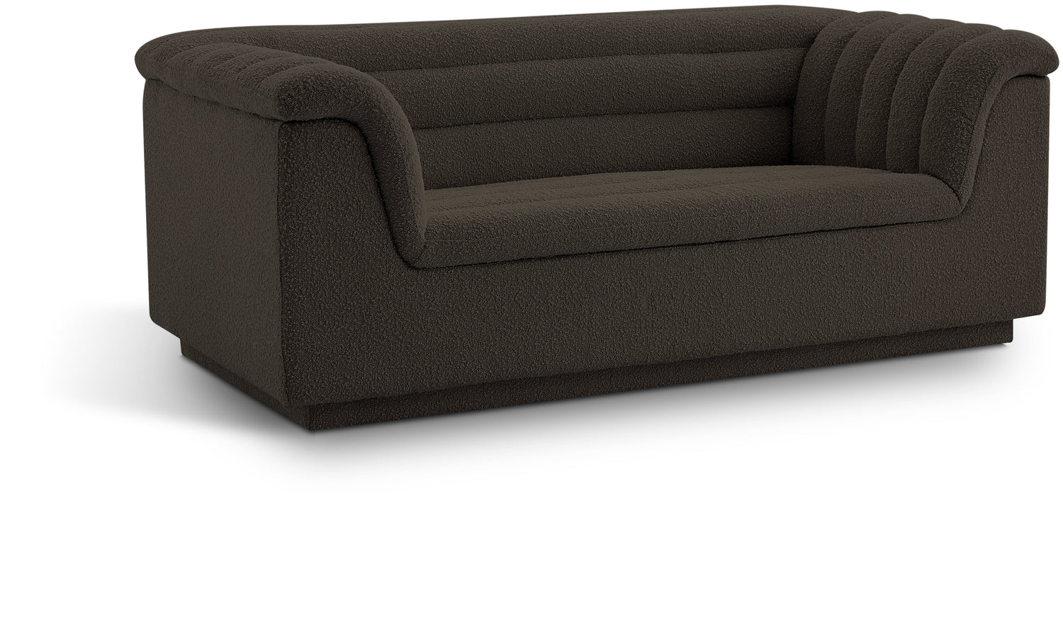 Cascade Boucle Fabric Loveseat