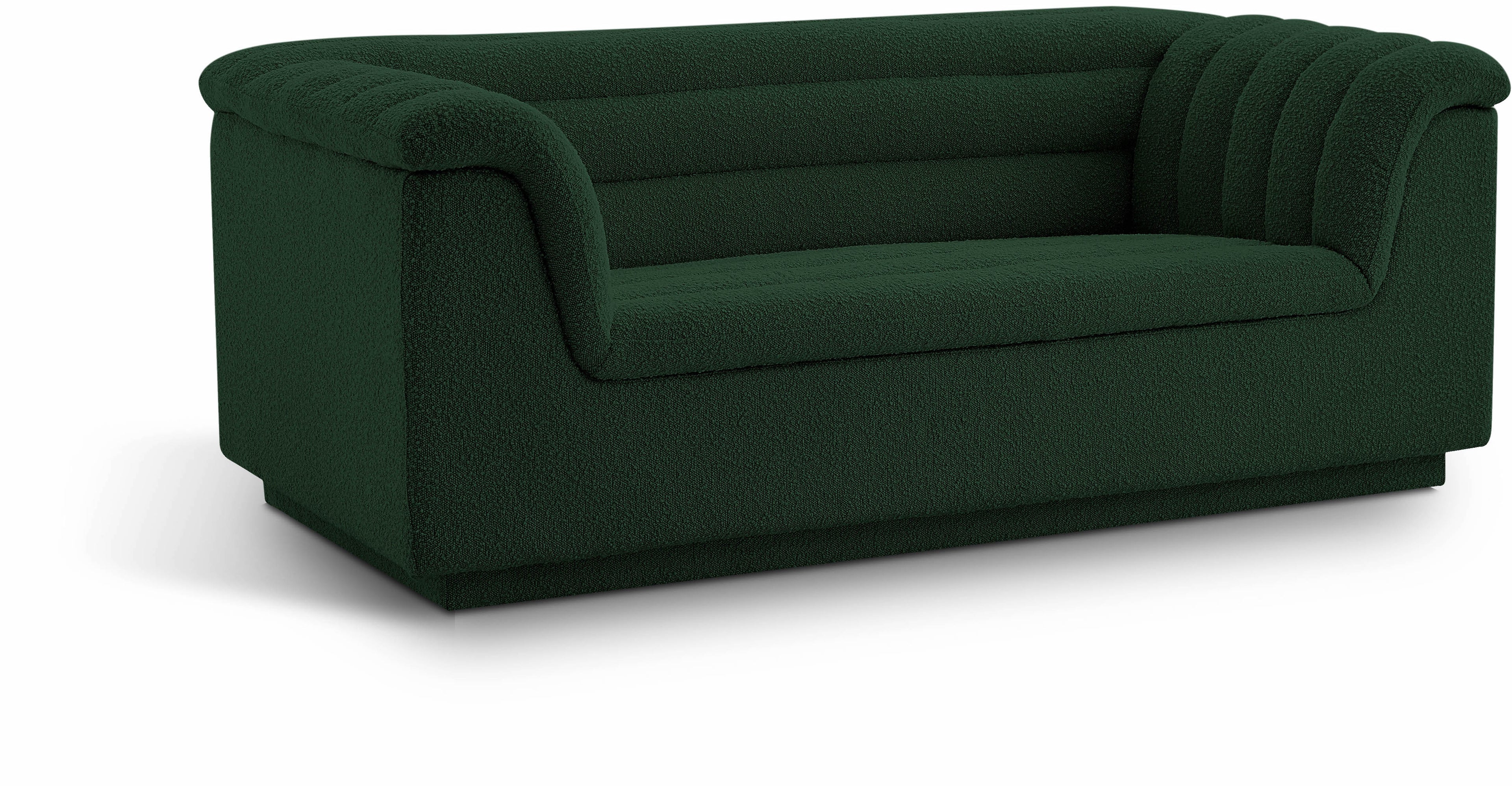 Cascade Boucle Fabric Loveseat