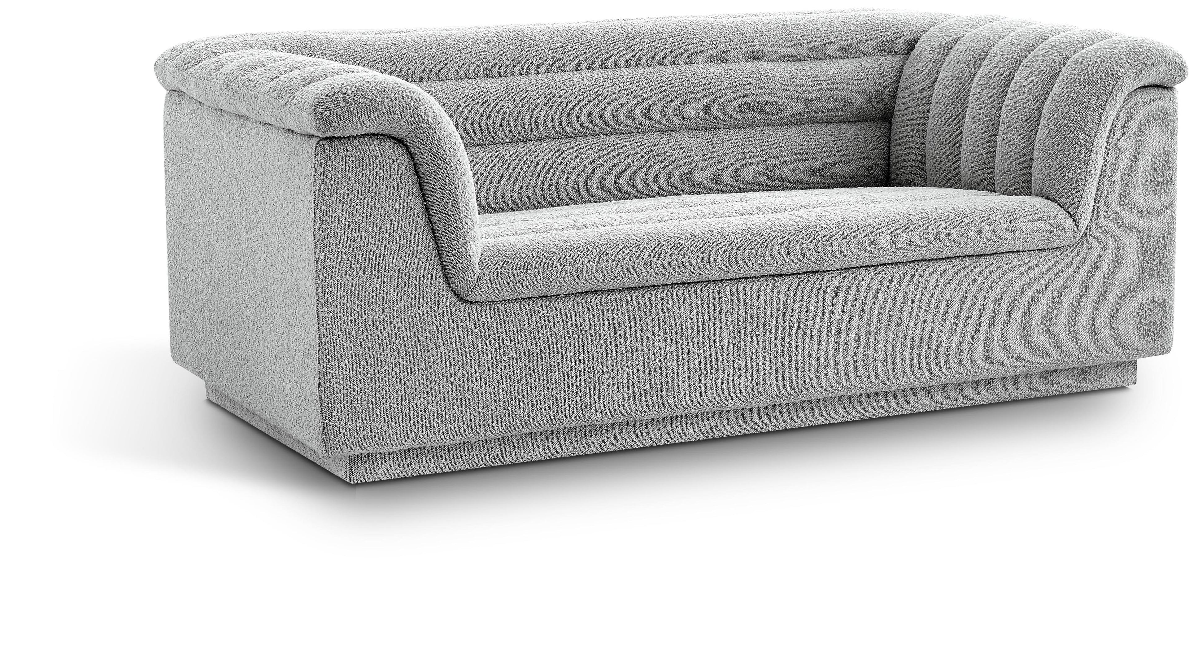 Cascade Boucle Fabric Loveseat