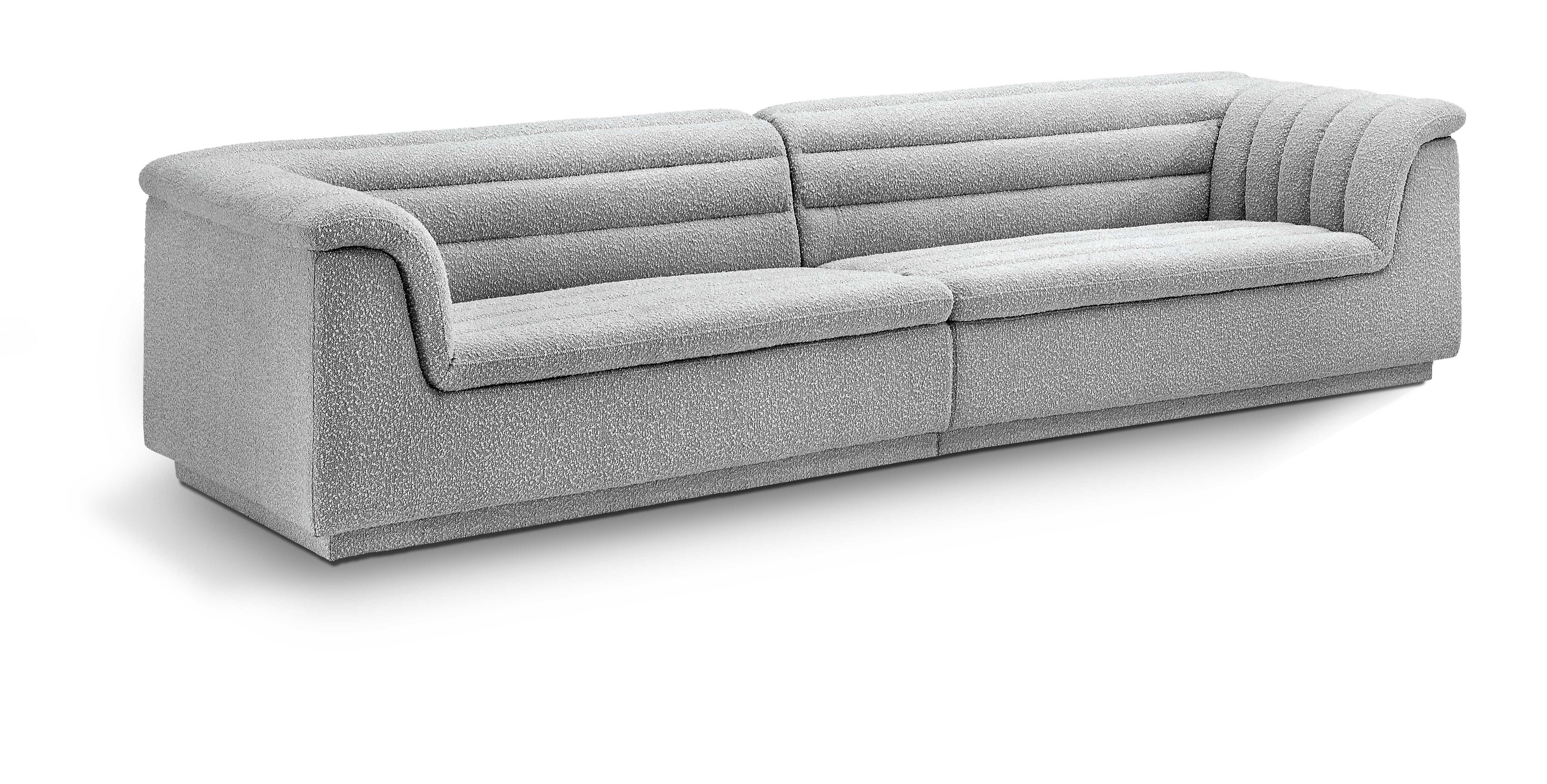 Cascade Boucle Fabric Modular Sofa