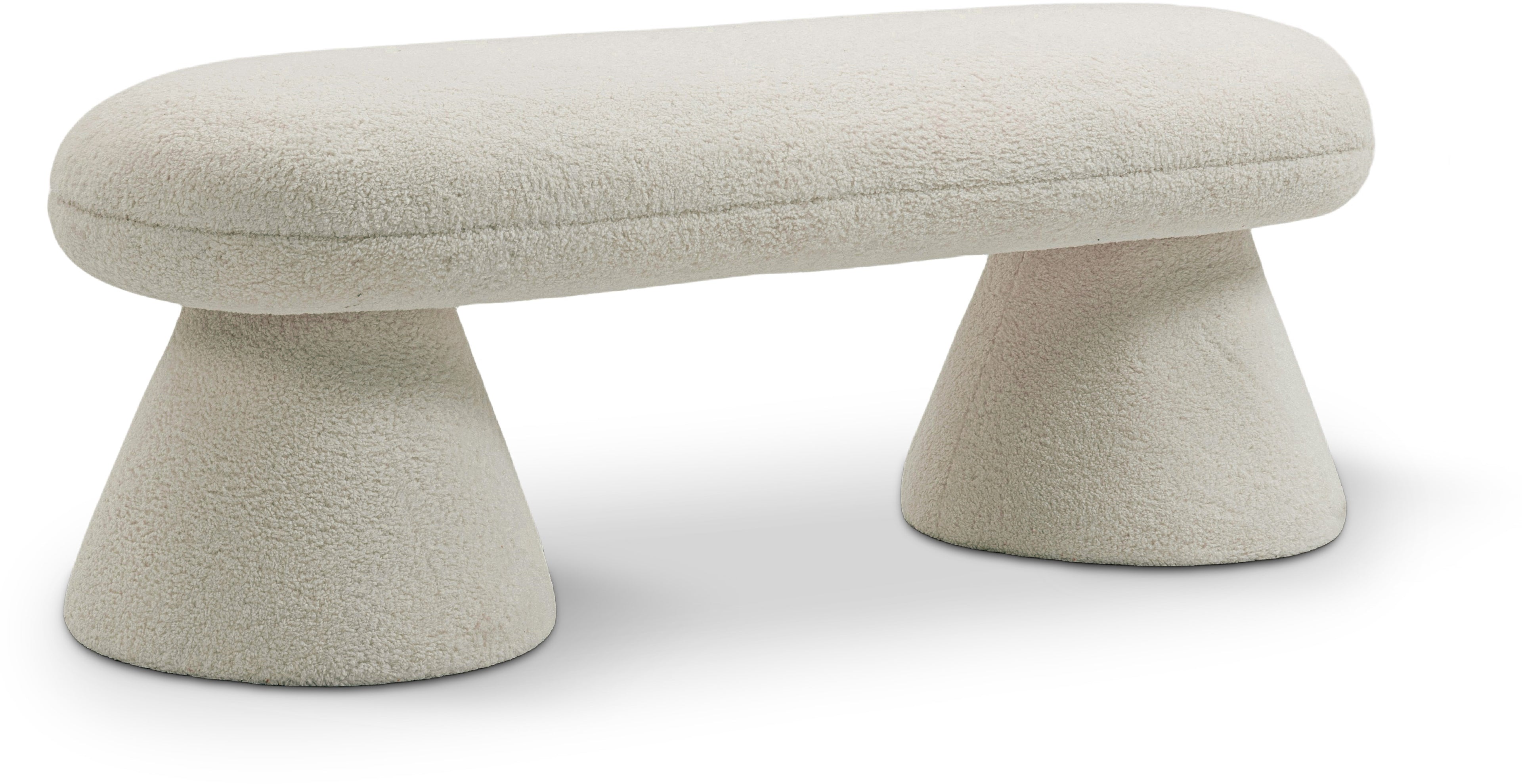 Drum-Faux-Shearling-Teddy-Fabric-Bench