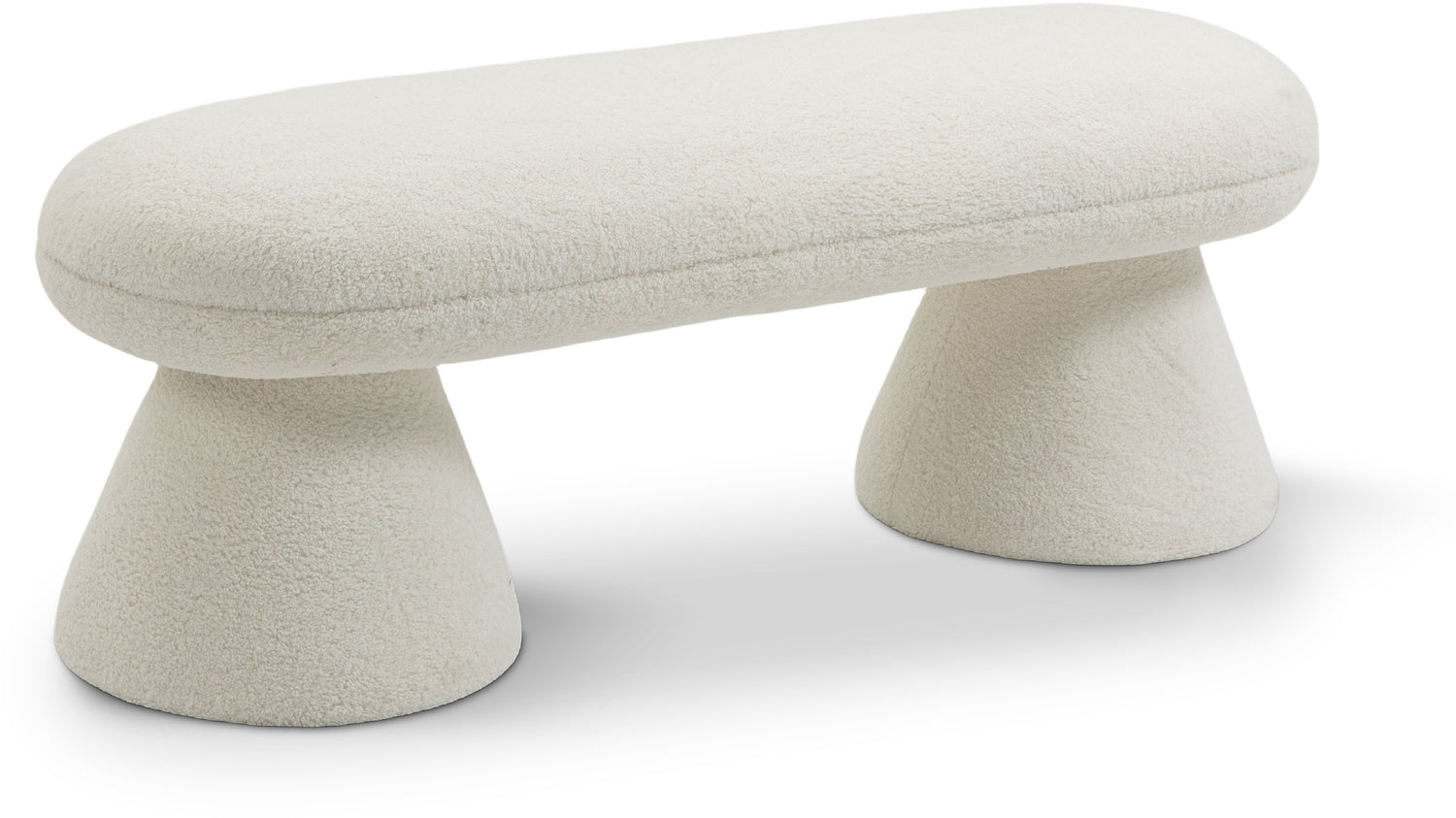 Drum-Faux-Shearling-Teddy-Fabric-Bench