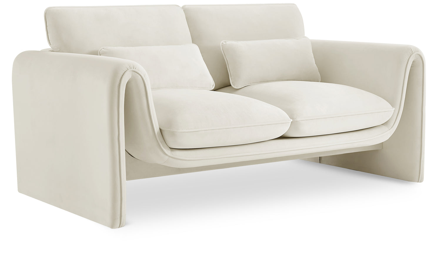 Sloan Velvet Fabric Loveseat