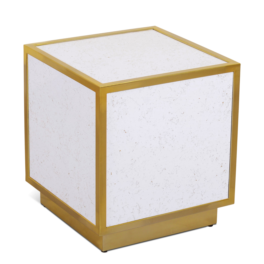 Glitz Faux Marble End Table