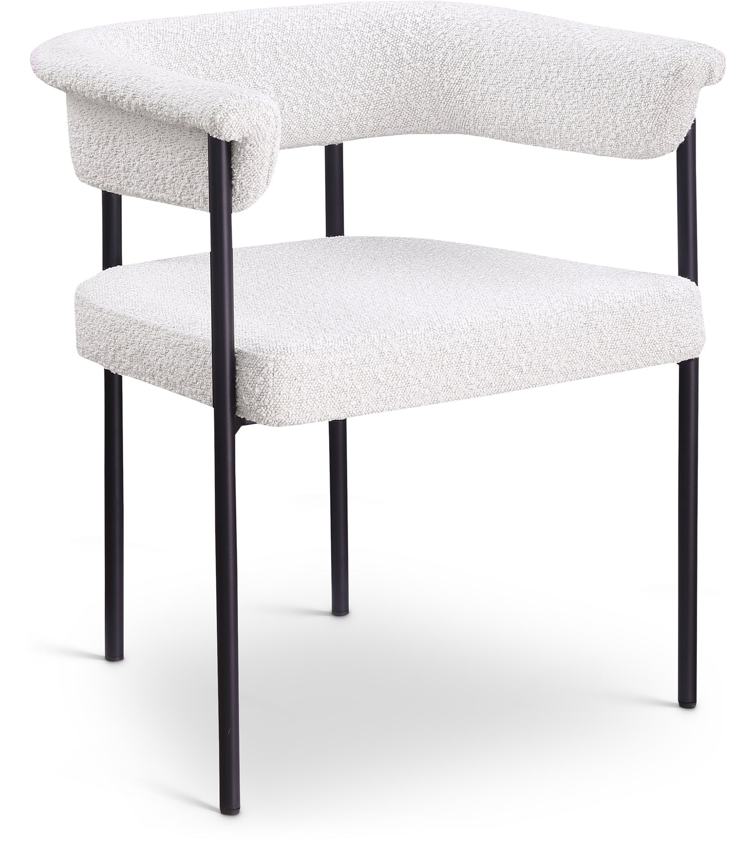 Malin Boucle Fabric Dining Chair, Set of 2