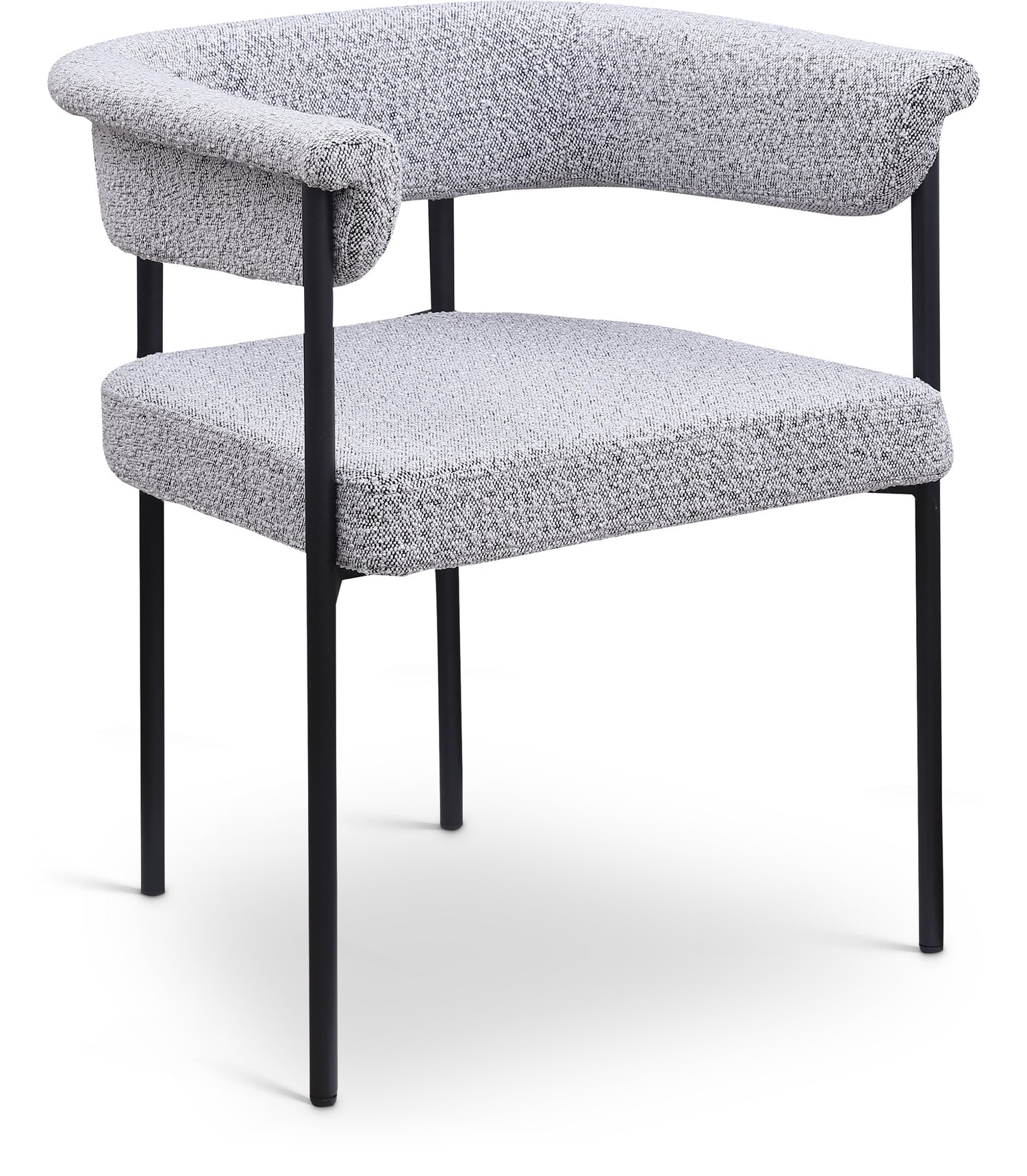 Malin Boucle Fabric Dining Chair, Set of 2