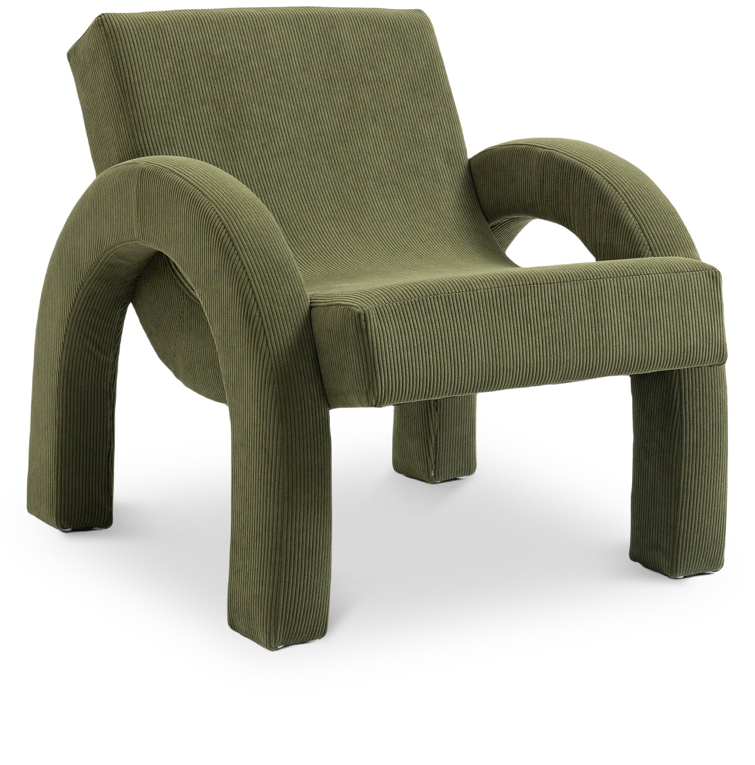 Corduroy Corduroy Fabric Accent Chair