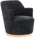 Clarita Chenille Fabric Swivel Accent Chair