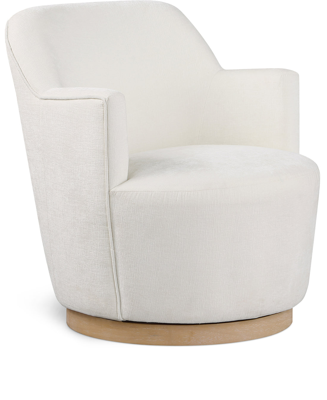 Clarita Chenille Fabric Swivel Accent Chair