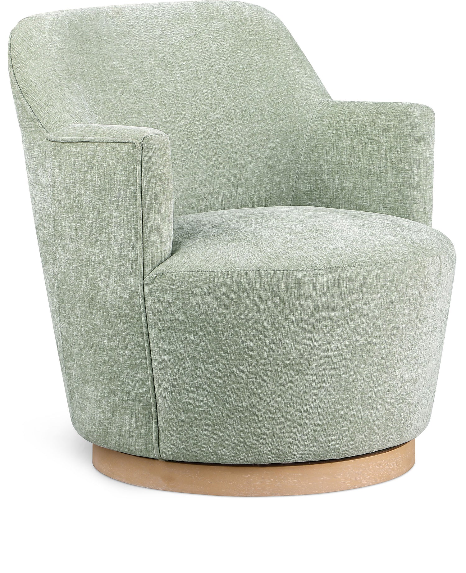 Clarita Chenille Fabric Swivel Accent Chair