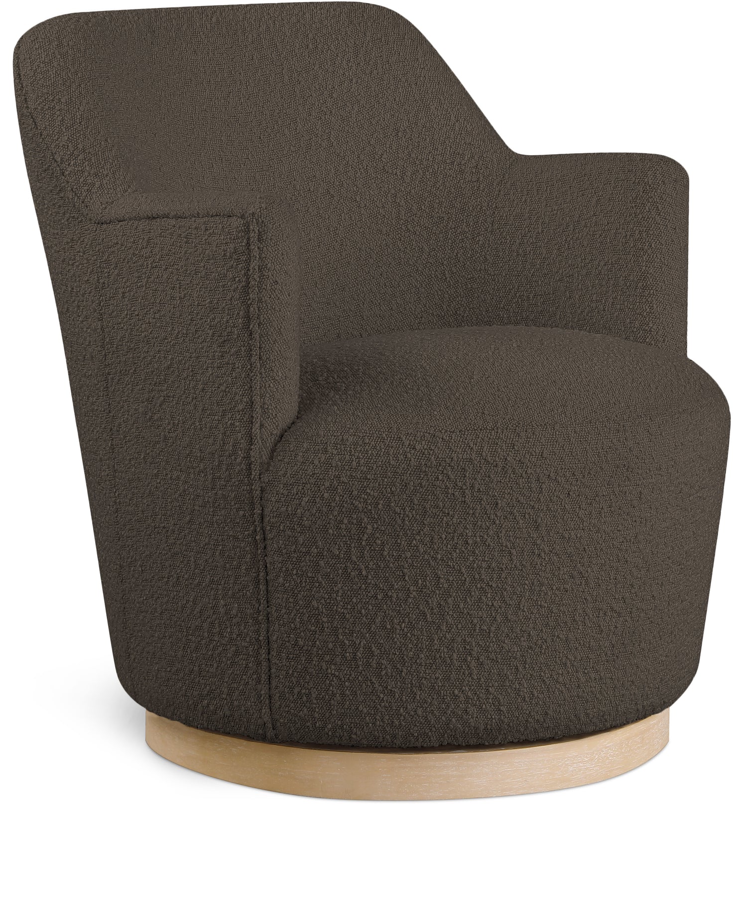 Clarita Boucle Fabric Swivel Accent Chair