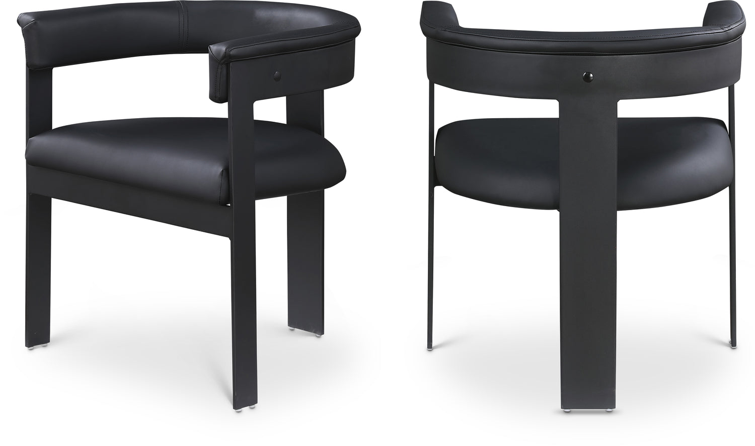 Romeo Vegan Leather Dining Chair, Set of 2