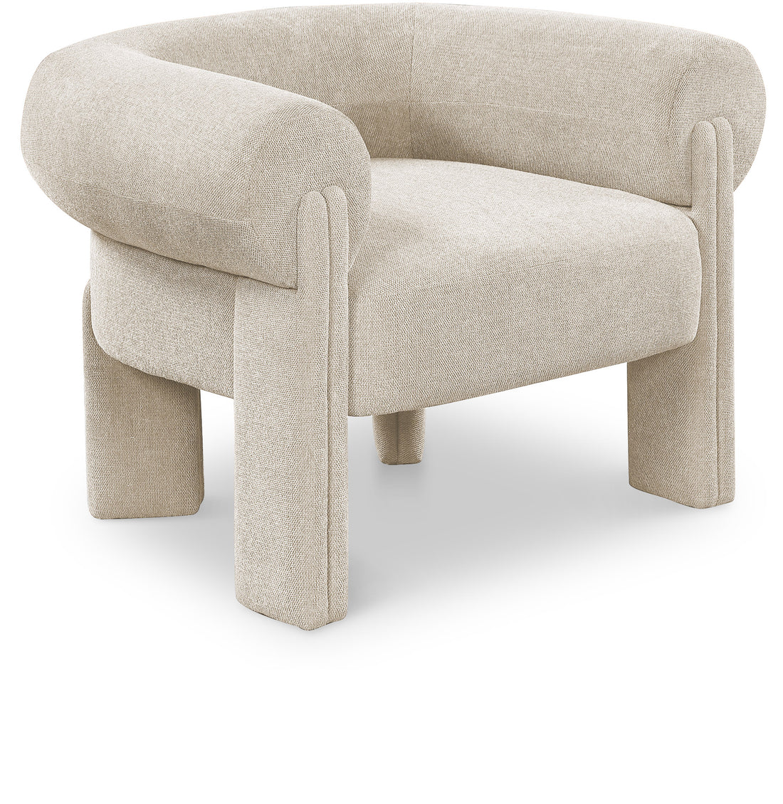 Stefano Polyester Fabric Accent Chair