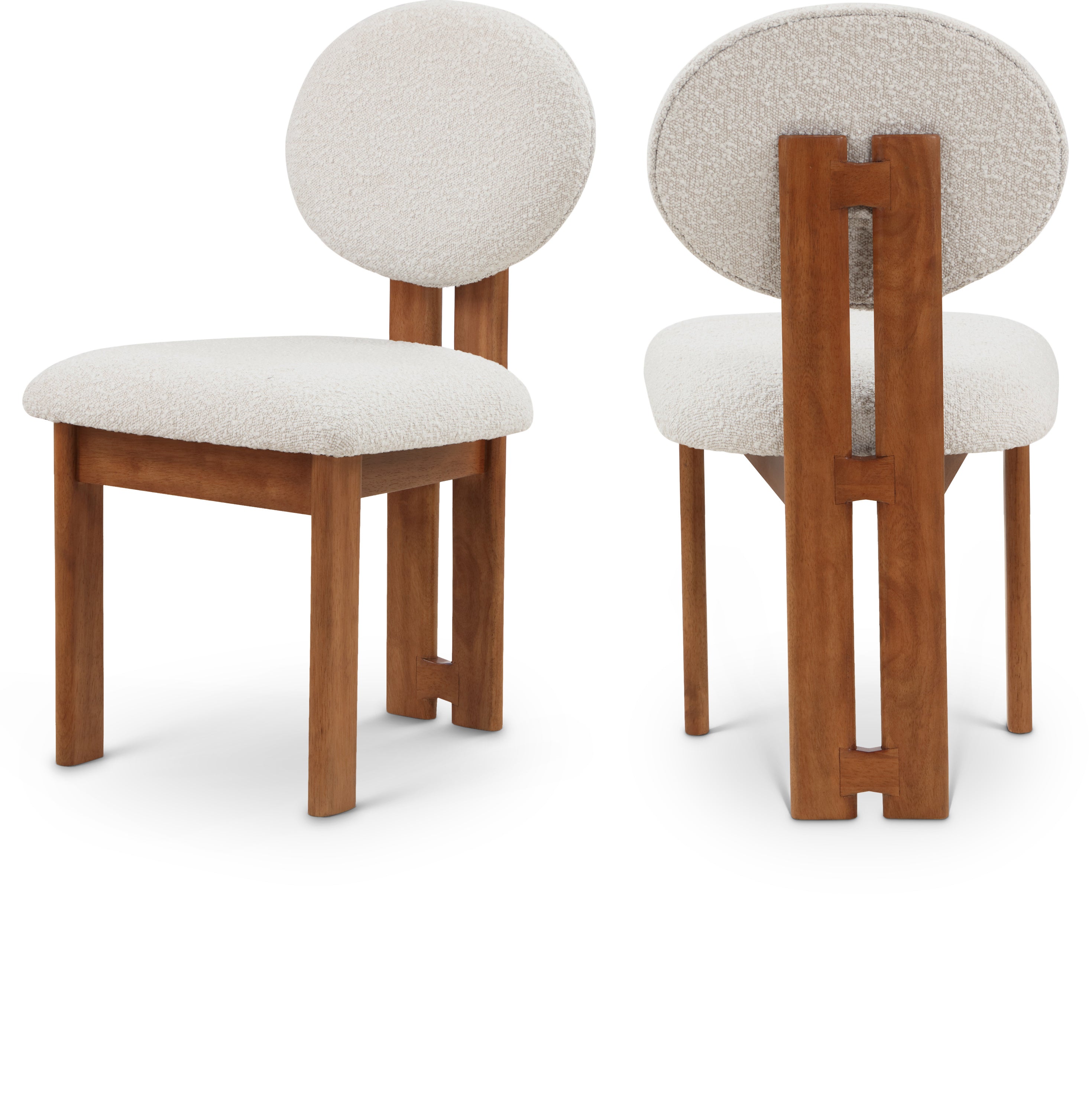 Napa Boucle Fabric Dining Chair, Set of 2