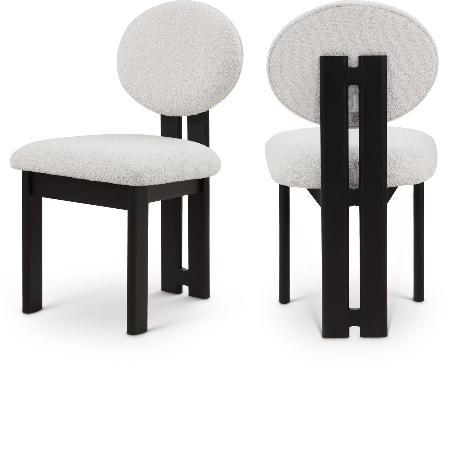 Napa Boucle Fabric Dining Chair, Set of 2