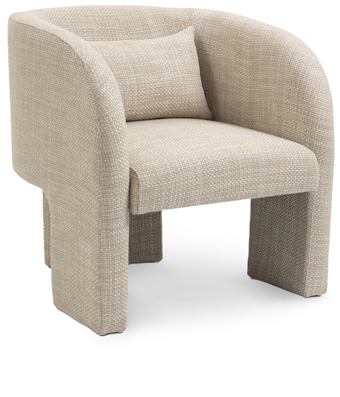 Sawyer Weaved Polyester Fabric Accent Chair