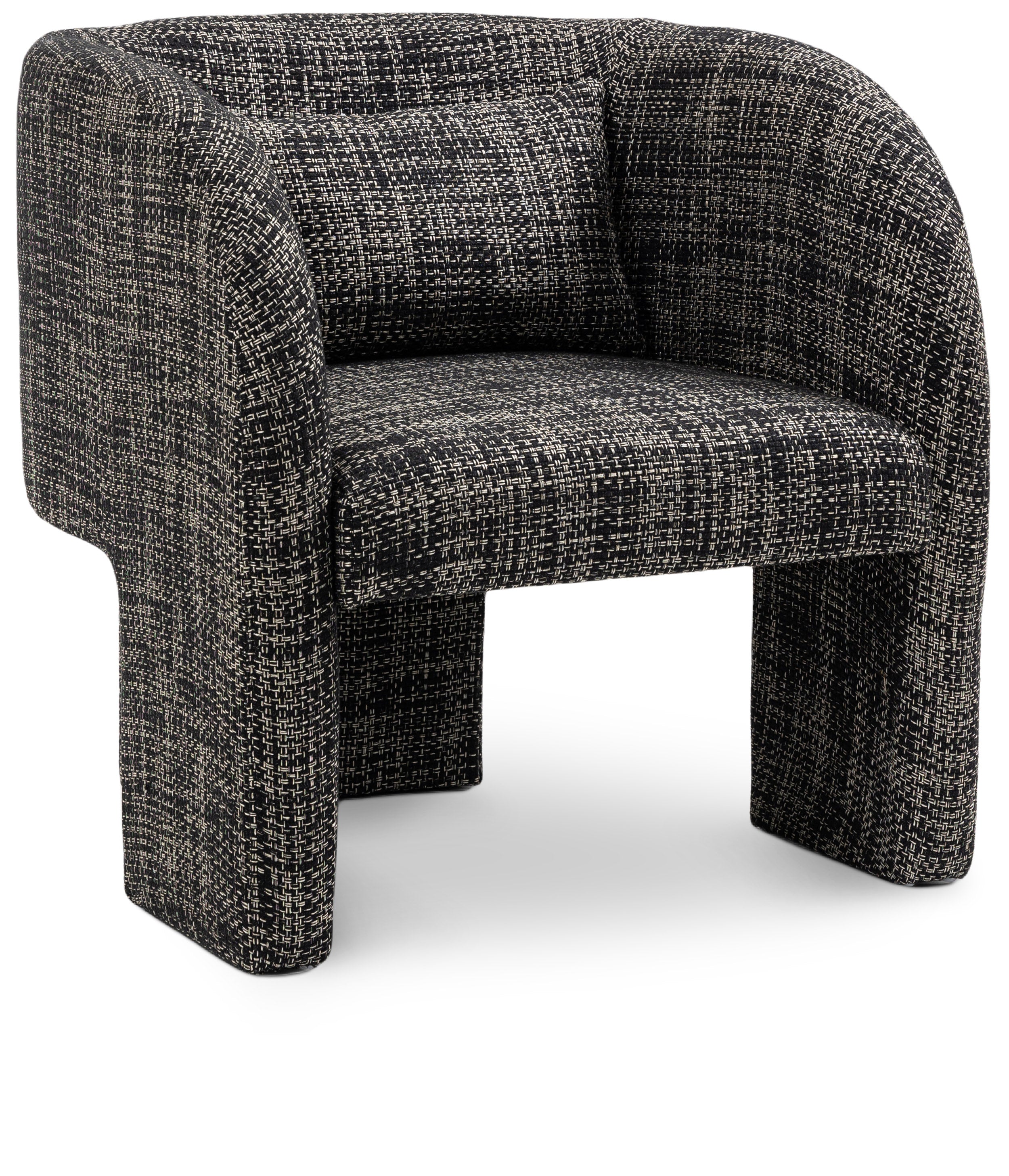 Sawyer Weaved Polyester Fabric Accent Chair