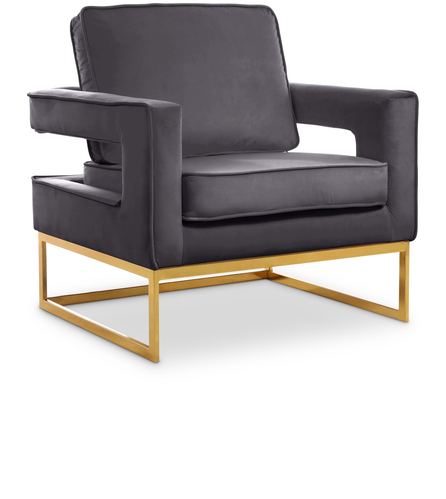 Noah Velvet Accent Chair