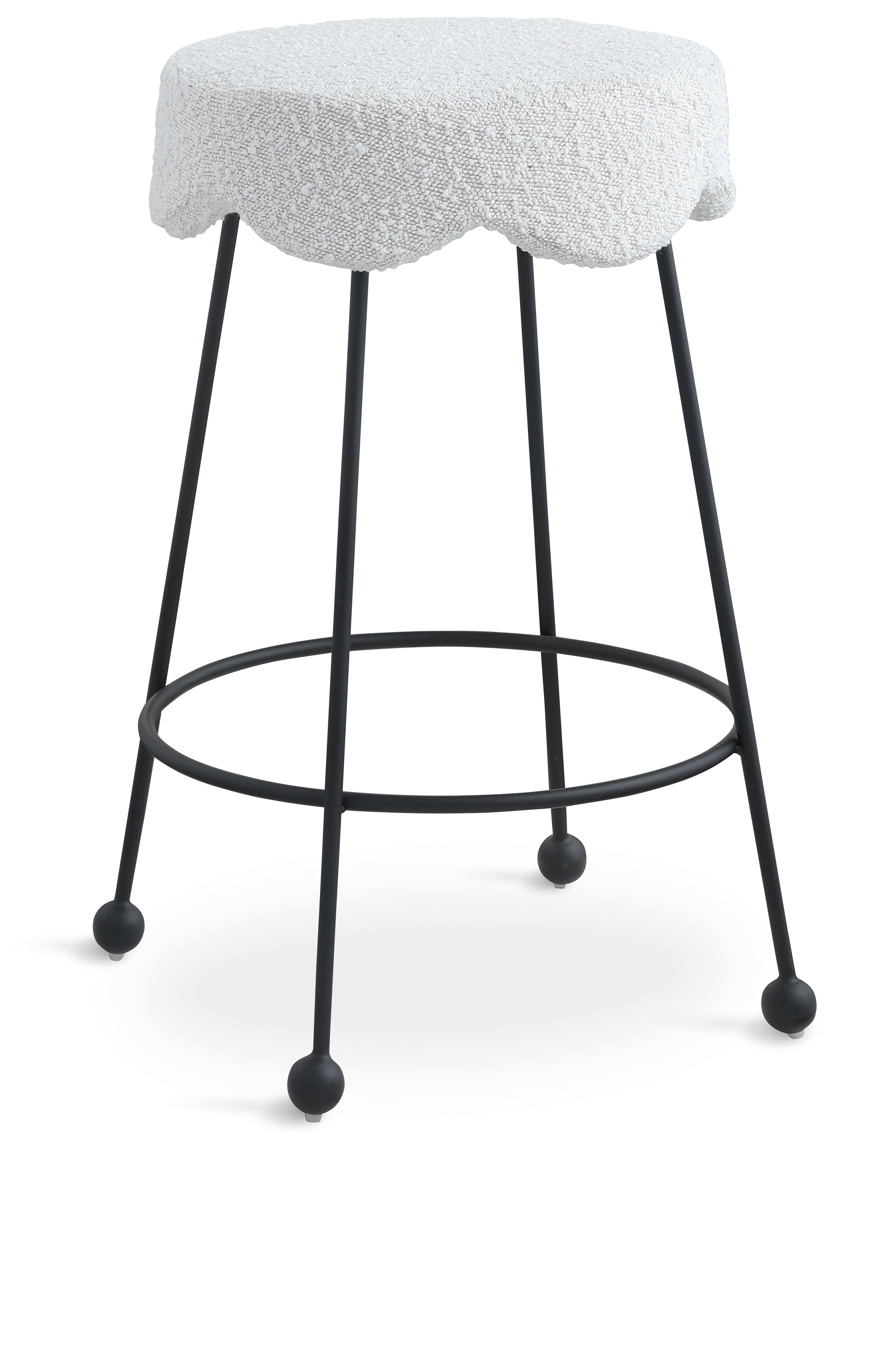 Fleur Fabric Counter Stool