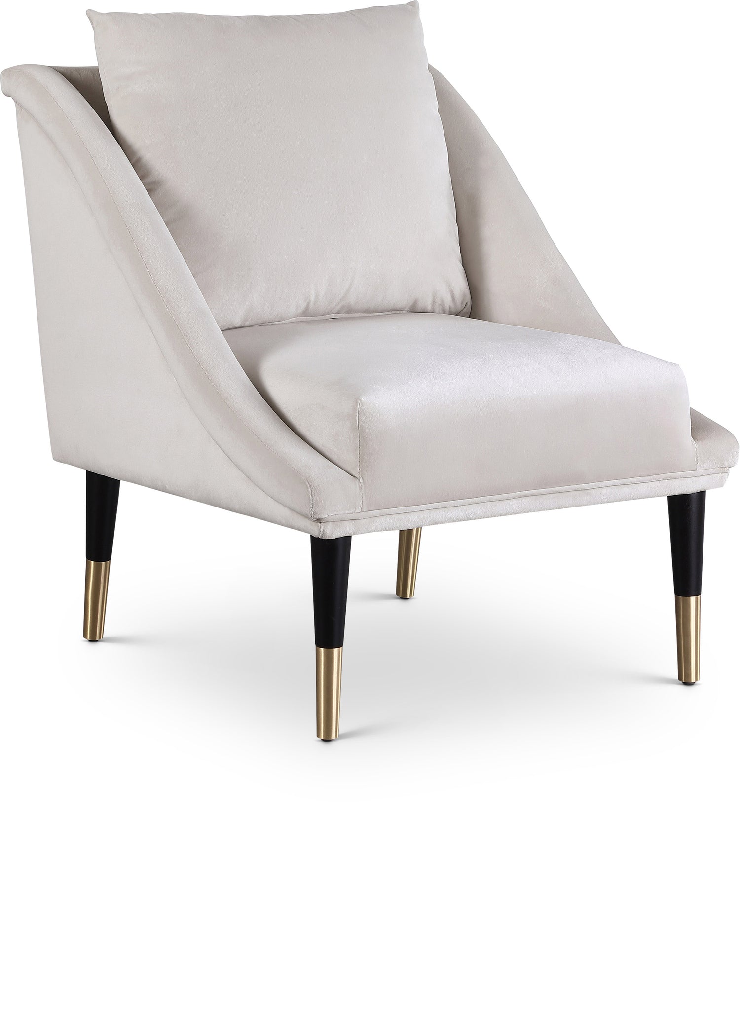 Elegante Velvet Accent Chair